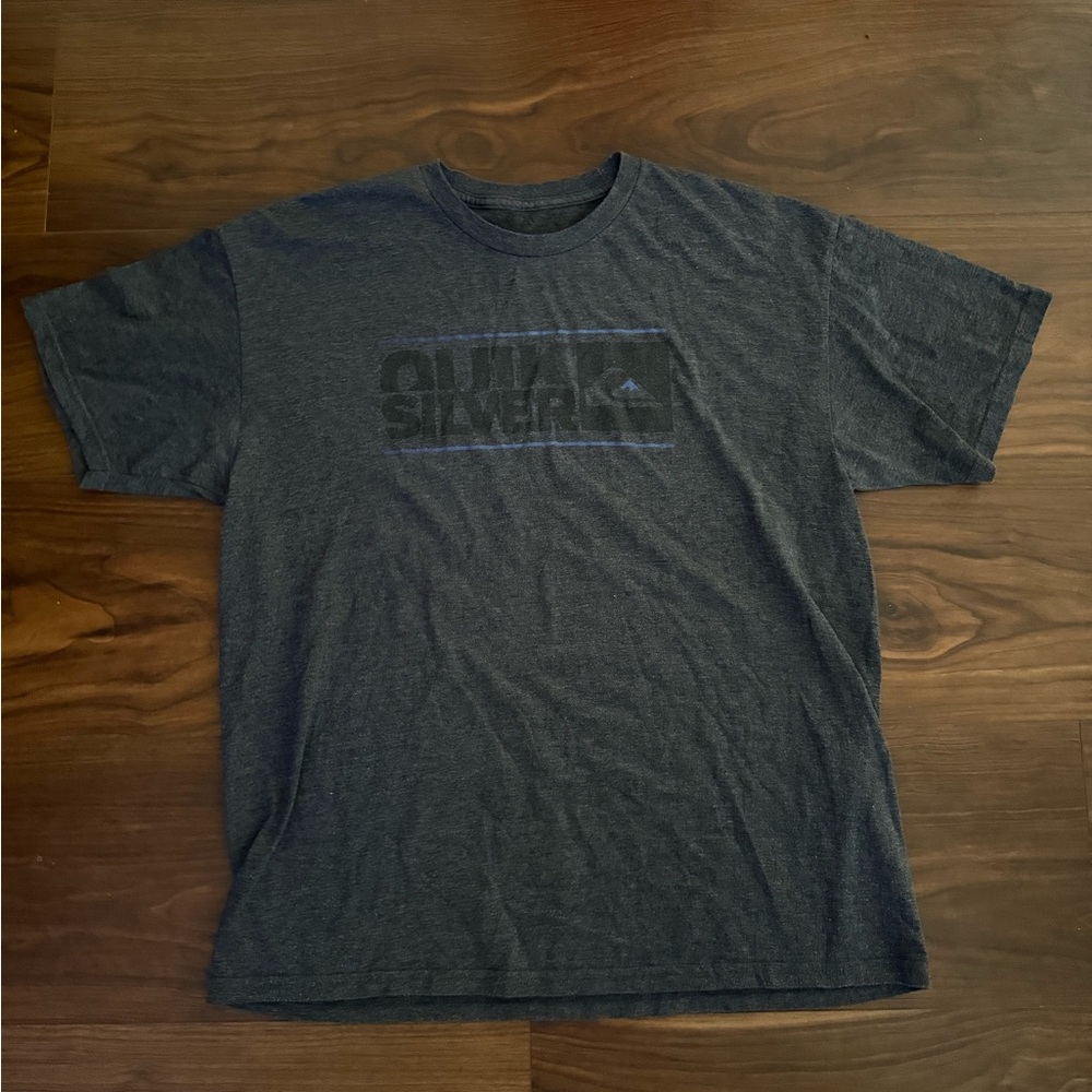 Quiksilver Men's Graphic Tee in Dark Gray